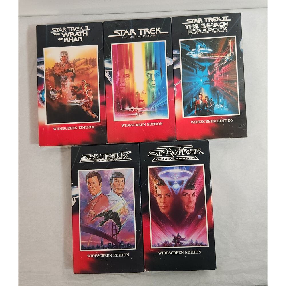 Star Trek 25th Anniversary 5 Movie VHS Box Set 12962-12966 Widescreen VG++ - Picture 3 of 7